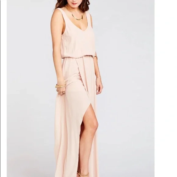 SHOW ME YOUR MUMU Kendal Maxi Dress L Dusty blush - Picture 3 of 14